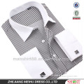 Men's luxury non-iron double cuff white collar shirt